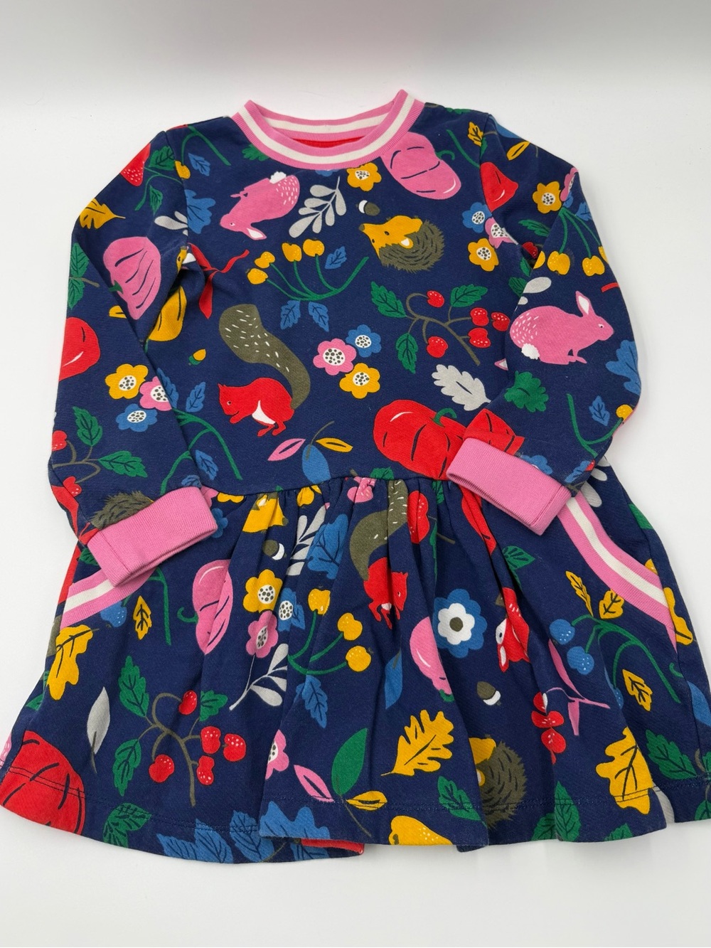 Mini Boden fall print dress/tunic 5-6